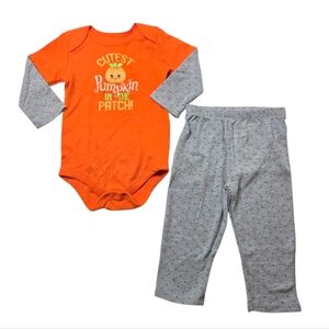 Way To Celebrate Halloween Cutest Pumpkin In The Patch Matching Holiday Set 18M